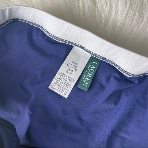 Lauren Ralph Lauren Navy Bikini Bottoms Size 16 NWT - Picture 3 of 6